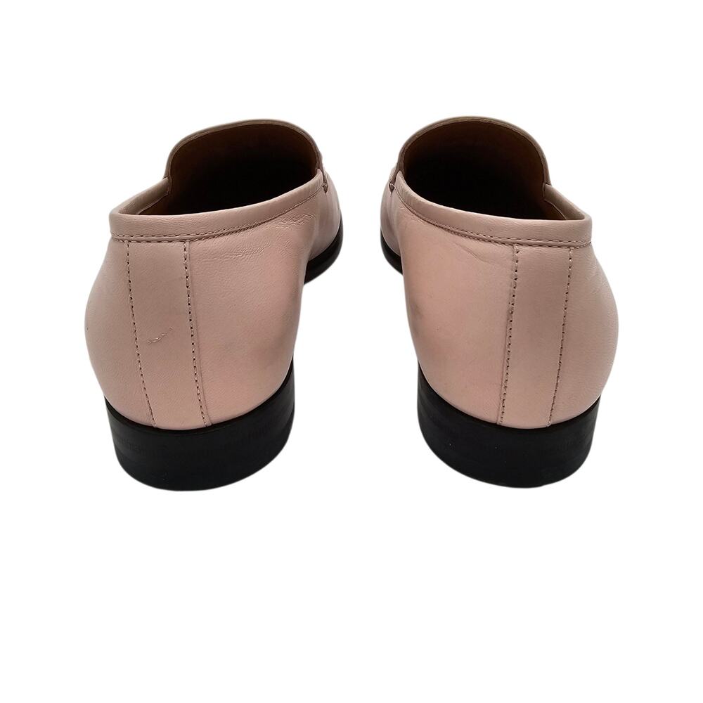 Gucci Jordaan Horsebit Slip On Loafer Pink Leather Crystal Size 38.5 US 8.5 - Picture 5 of 13